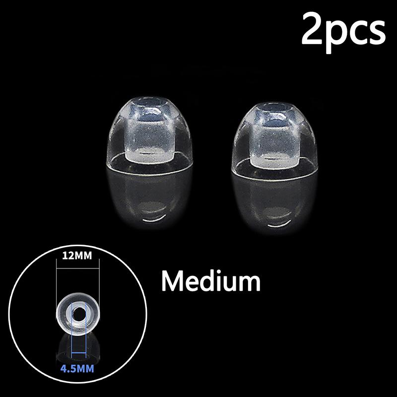1Pairs Crystal Clear Silicone Earphone Cover In Ear Style Silicone Soft Earplugs Suitable For Senhai Iron Triangle Earphones