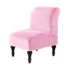 1Pc Solid Color Fashion Armless Accent Chair Cover DIY Polyester Fiber Stretch Slipcovers Protector Velvet Single Sofa covers