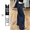 Women's High-Waisted White Linen Wide-Leg Pants - Spring 2026 Old Money Style, Comfortable Straight Cotton Linen Suit Casual Wear