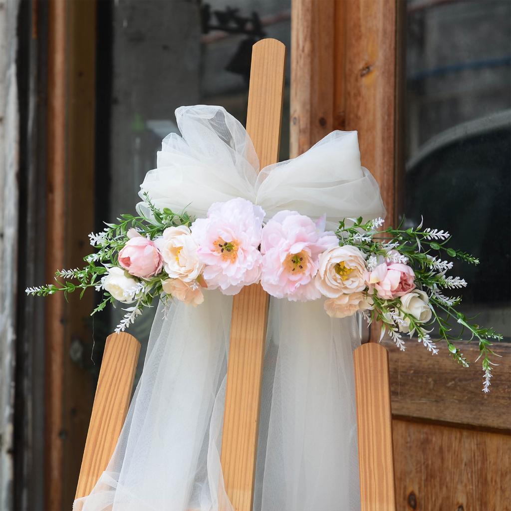 Artificial Floral Swag Wedding Arch Flower Backdrop Decoration for Reception