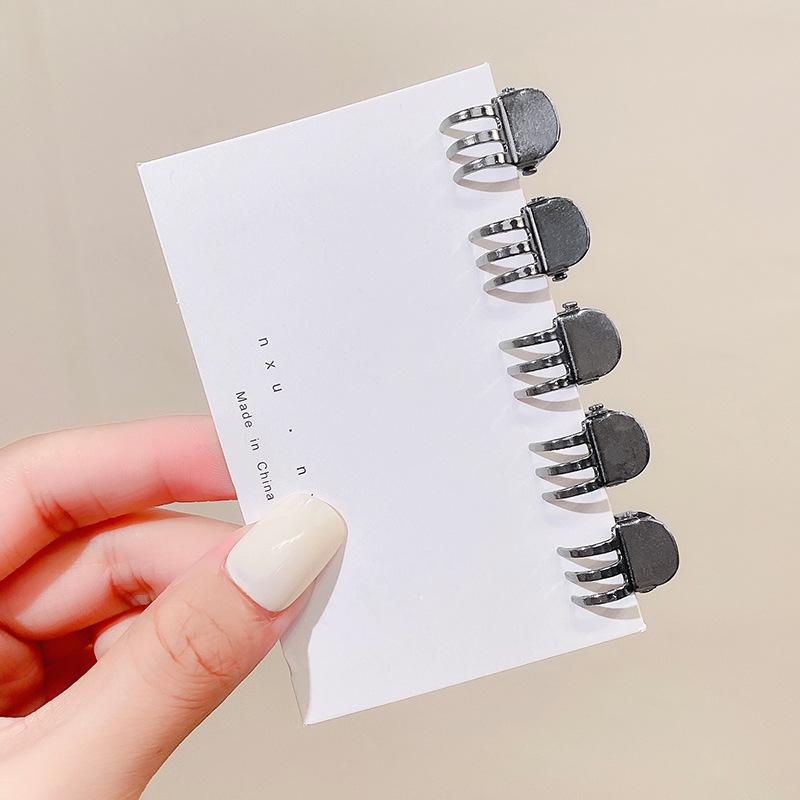 5PCS/Set Women Vintage Gold Silver Bronze Small Metal Hair Claw Headband Sweet Mini Hair Clips Hairpins Fashion Hair Accessories