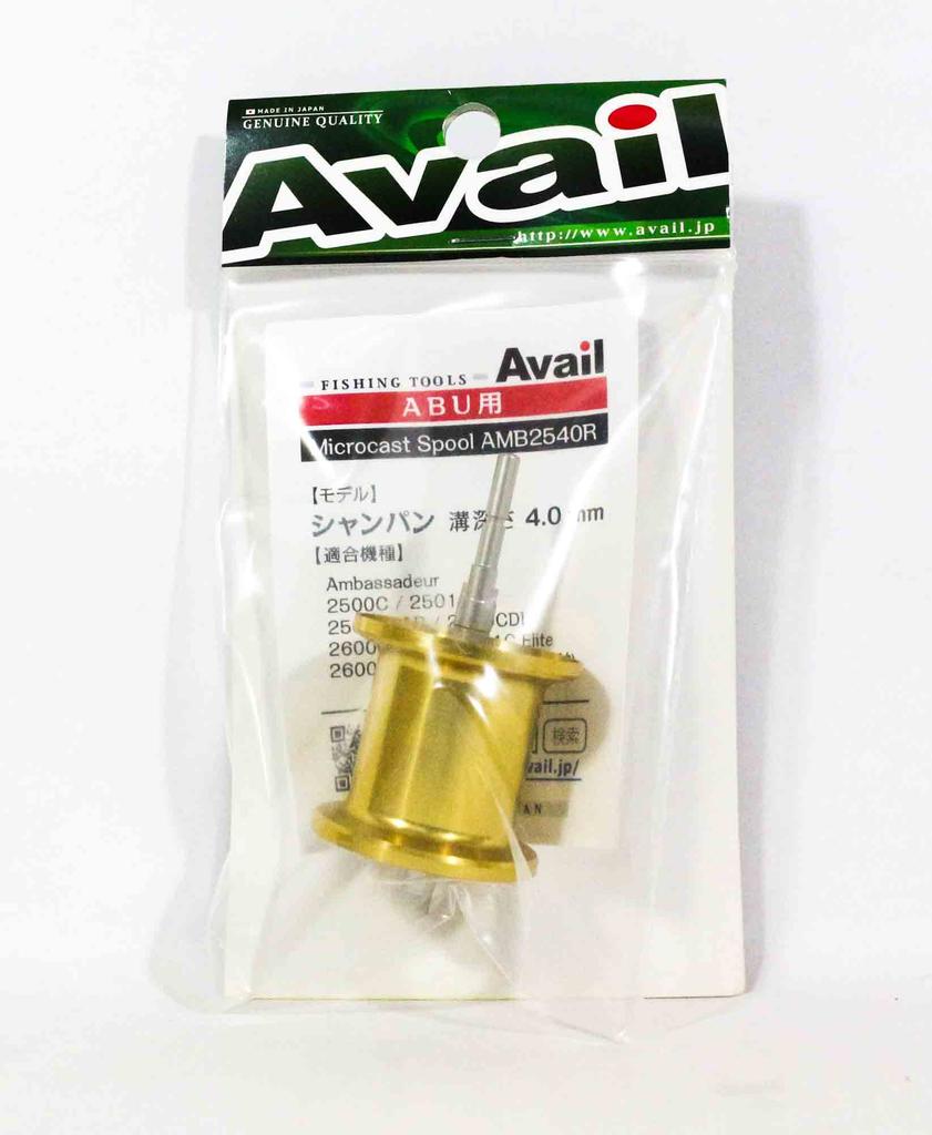 Avail Abu Ambassadeur 2500C Microcast-Spule AMB2540R Champagner-Gold (1453)