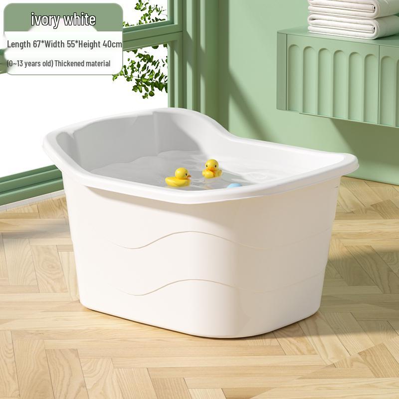 Large Infant & Child Soaking Bathtub - Full Body Bath Tub for Home