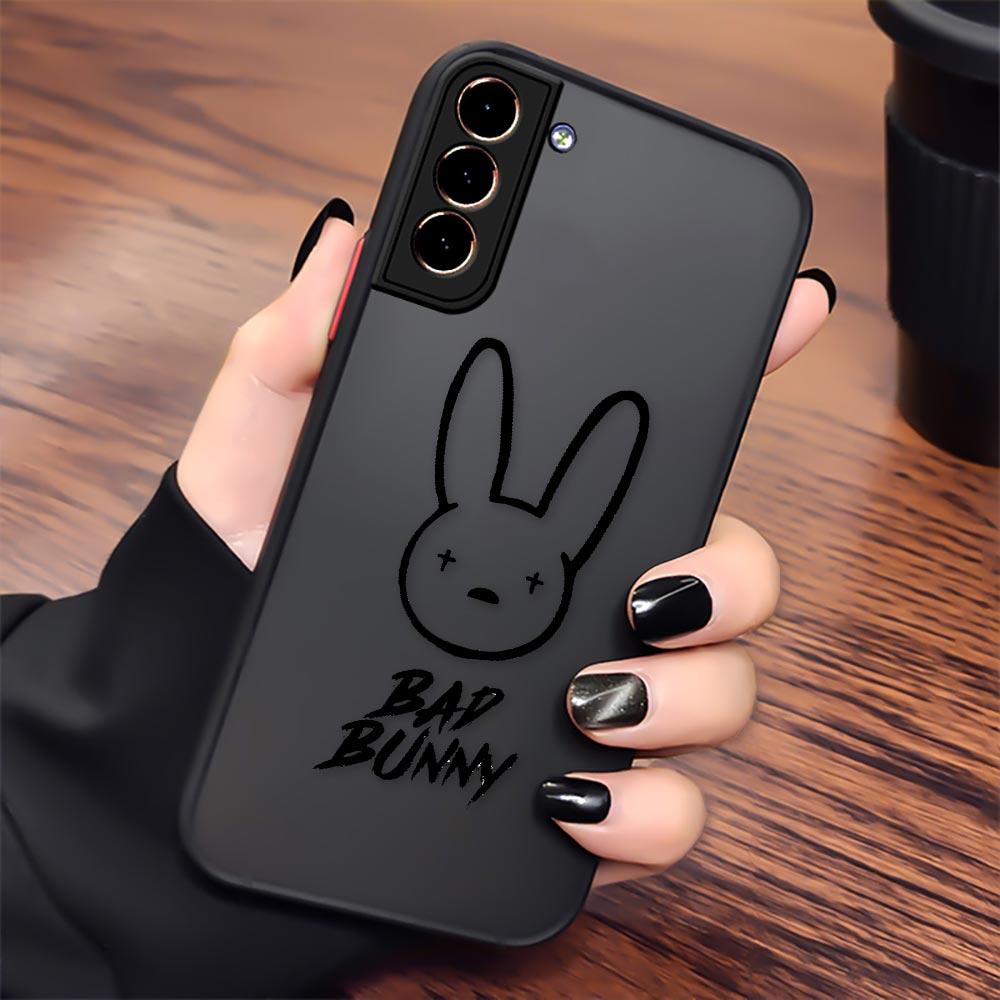 Bad Bunny S24 5G Case For Samsung S20 S21 FE S22 S23 S24 Ultra Cases Bunny Logo Funda Galaxy S23 Plus Matte Back Cover X 100pre