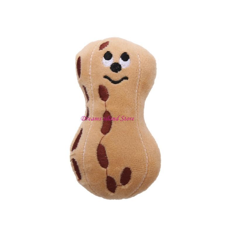 Pet Toy Extra-tough Stuffed Biscuit Peanut Toy Interactive Dog Chew Toy HX6C
