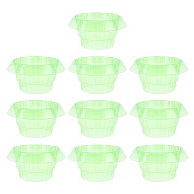 10pcs Green Garden Cloches Plastic Plant Round Cover Reusable Plant Seed Humidity Domes for Home