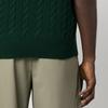 Polo Ralph Lauren Solid Color Cable Knit Sleeveless Sweater Men sweater Forest-Green 710917037-001
