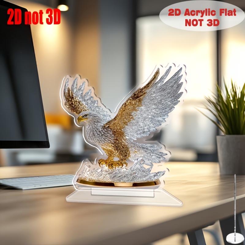 Spread Wings Eagle 2D Acrylic Standee - Home Office Decoration Ornament