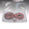 Blank Cassette Tape, 50 Minutes of Sound Recording, Double-Sided Blank Tape, Open Reel Blank Audio Cassette Tape for Music Recording (Red)