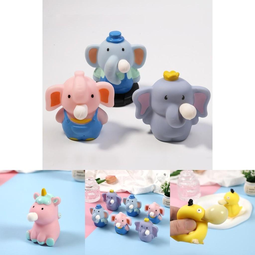 Stress-relieving Bubble Blowing Elephant Toy Fun Squeeze And Release Toy For All Ages