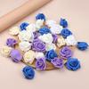20/50Pcs 5cm Foam Rose Head Artificial Teddy Bear Roses Flower Handmade DIY Gift Decoration Wedding Party Christmas Home Decor