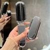 Mini Hair Brush Folding Massage Comb Head Massage Anti-Static Portable Travel Hair Brush Girl Hair Combs With Mirror