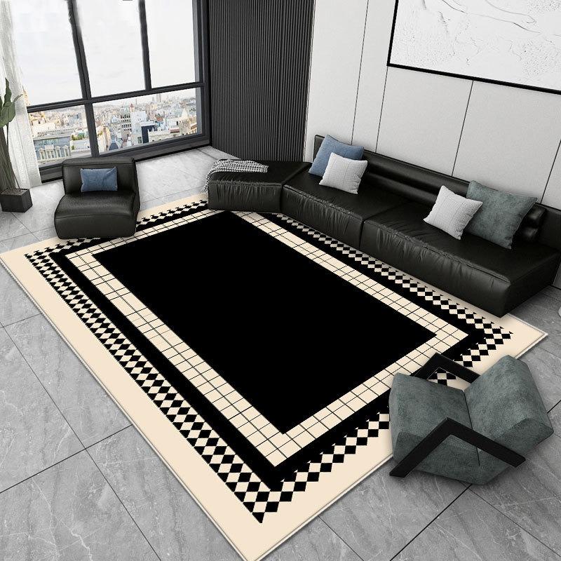 Simple Abstract Art Style Carpet Living Room Sofa Bedroom Study Kitchen Entrance Door Mat Non-slip Cartoon Retro Home Decor Rug