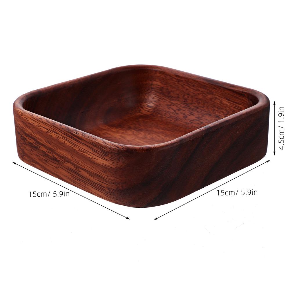 Wood Serving Tray Handmade Wooden Fruit Plate for Appetizers Nuts Candy Dried Fruits Coffee Table Decor Small Wood Tray
