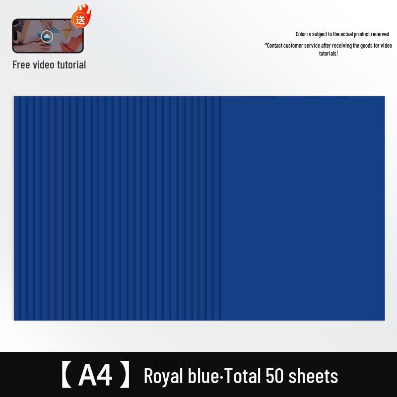 Free Shipping: Extra Thick A4 Color Cardstock - 50 Sheets - 160g White Card for Children's Crafts & Origami