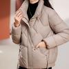 Women's Plus Size Down Cotton Jacket Short Warm Winter Loose Casual Jacket
