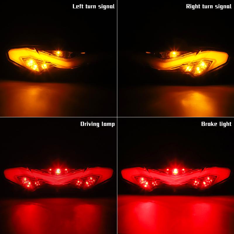 Motorcycle LED Taillight Brake Assembly with Steering Rear Tail Light For YAMAHA MT09 Tracer 2015 2016 2017 2018 FJ-09 2015-2018