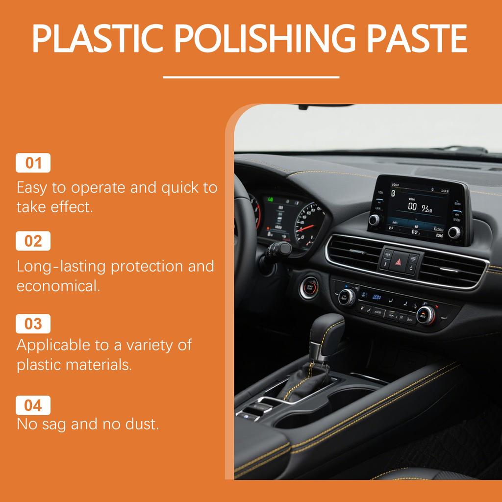 Plastic Parts Refurbishing Paste, Car Interior And Exterior Restoration, Suitable For Maintenance Of Multiple Materials.