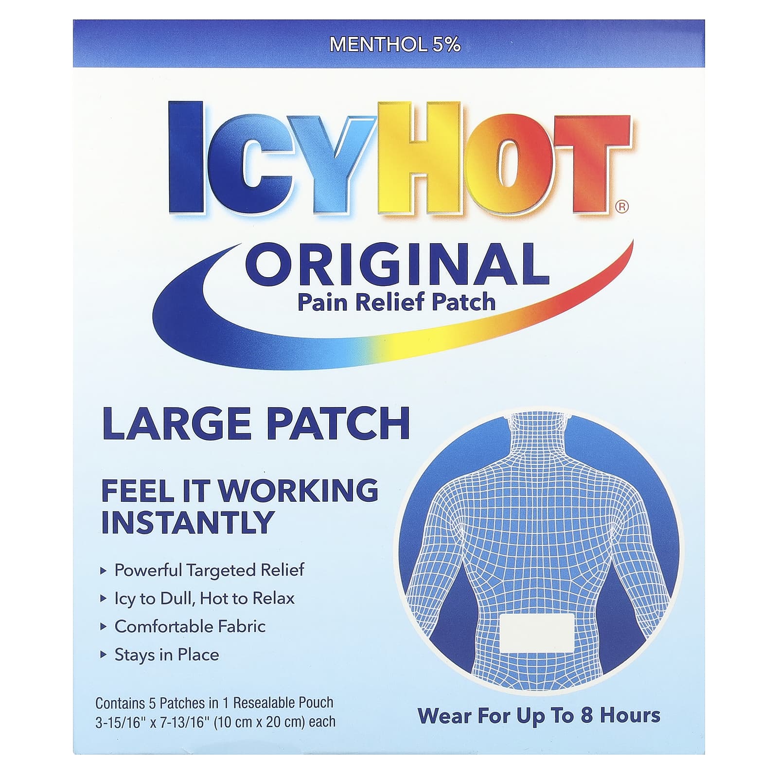 

Original Pain Relief Patches, Large, Pack of 5
