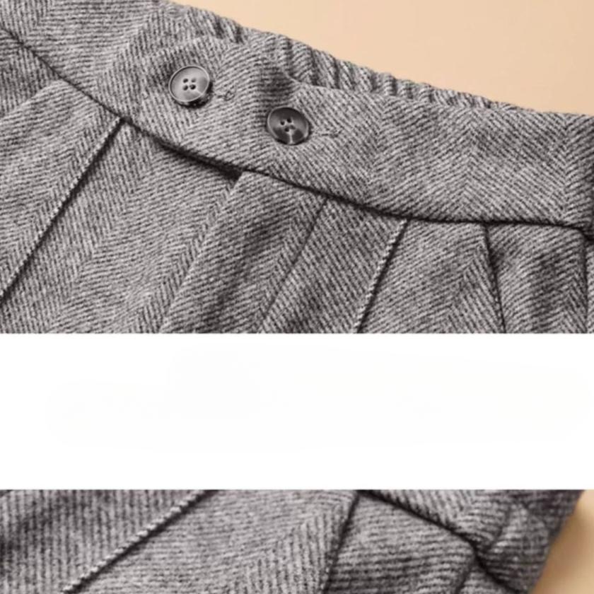 Women Thickening Casual Straight Trousers Women Loose Large Size Pantalons Autumn Winter Female High Waist Woolen Flared Pants