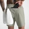 Men's Quick-Dry Running Shorts - Solid Color, Casual American Fitness Five-Inch