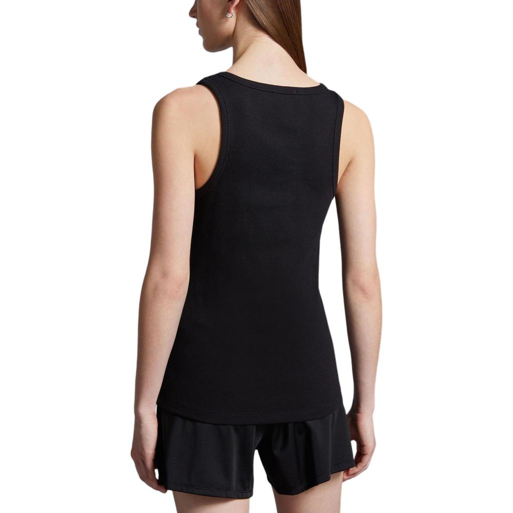Moncler SS24 Embroidered Logo Fitted Vest Women vests Black J10938P0000689AK6999
