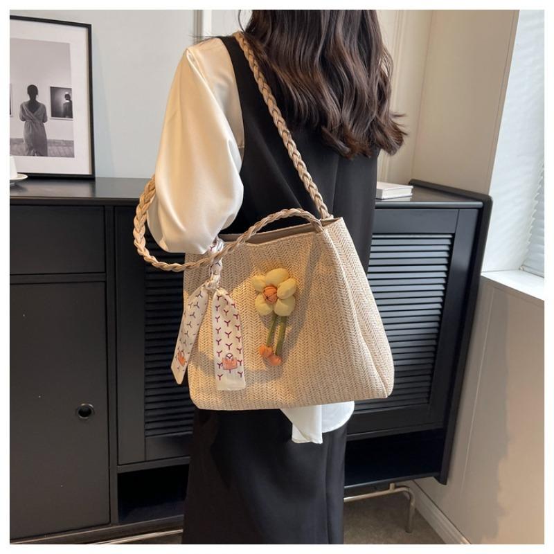 2025 Summer New Large Capacity Beach Vacation Single Shoulder Crossbody Commuter Tote Bag