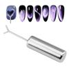 Nail Art Magnet Set with Iron Wire 3D Heart Shaped Magnetic Rod Cat Eyes Polishing Effect Nail Tools
