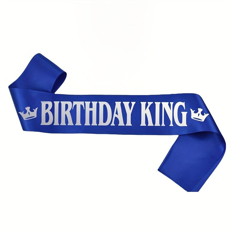 1pc Gold Foil Black Satin Birthday King Sash Banner Men Boys Happy Birthday Fun Party Decor Accessory Supplies Favor Gift 5