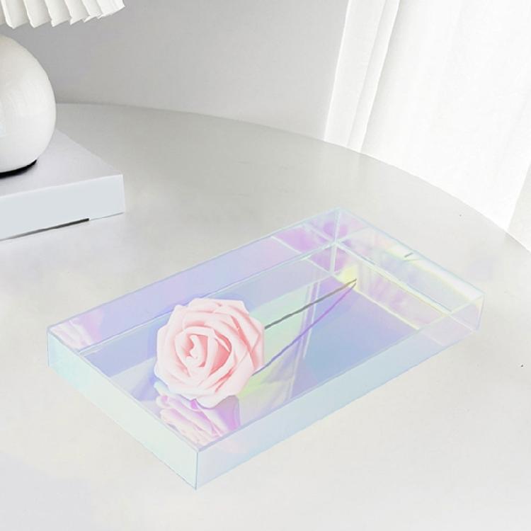 Elegancki Stojak Efektywna Kolorowa Taca do Organizacji Niezbędnych Rzeczy w Garderobie lub do Prezentacji Deserów