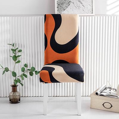 3d Print Dining Chair Cover Strech Geometric Elastic Chair Slipcover Seat Cover For Kitchen Stools Home Hotel Wedding Decoration