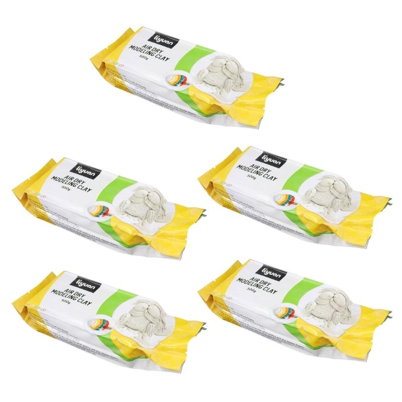 

White 2.5kg Air Dry Modelling Clay for Art Craft, Self Hardening Modelling Clay for Child Adult Professional, Soft Clay 1