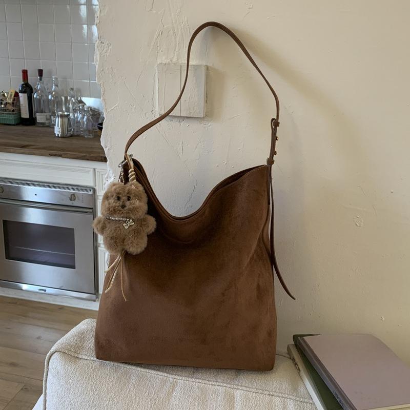Large-capacity Bucket Bag, Retro Casual Tote Single-shoulder Crossbody Large Bag