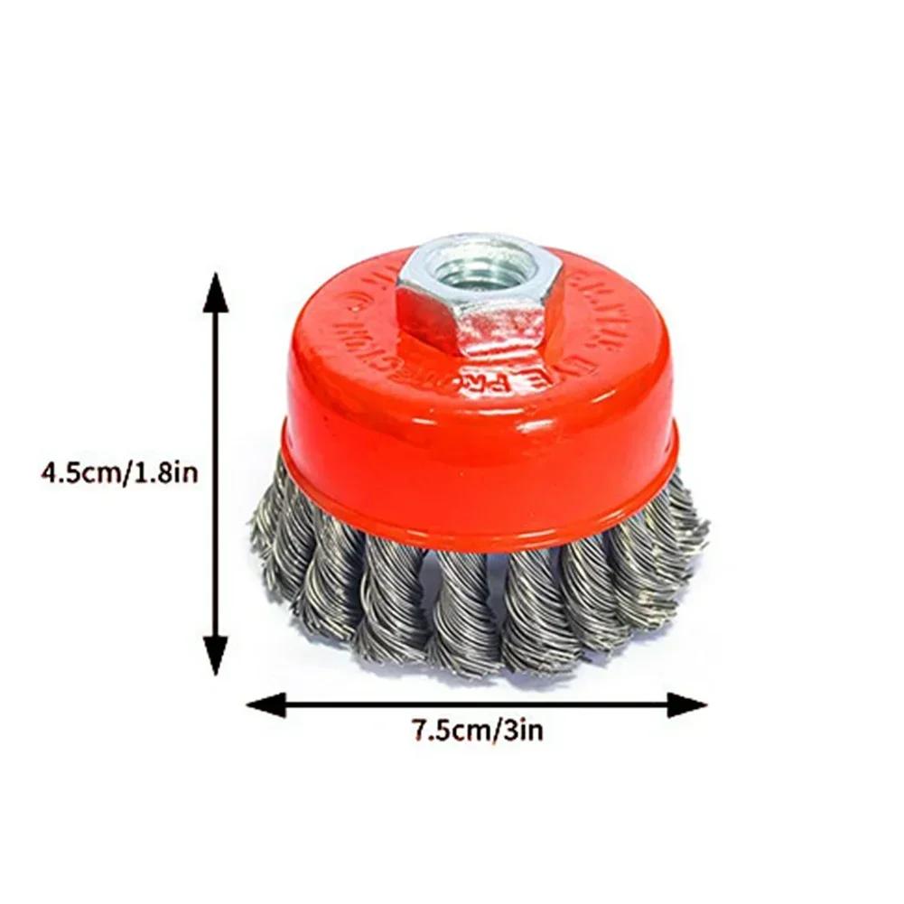 

6pcs Wire Brushes Wheel Cup Brush Cleaning Rust Removal Descaling Deburring Brush For Drills Cordless Screwdrivers Angle Grinder China Mainland