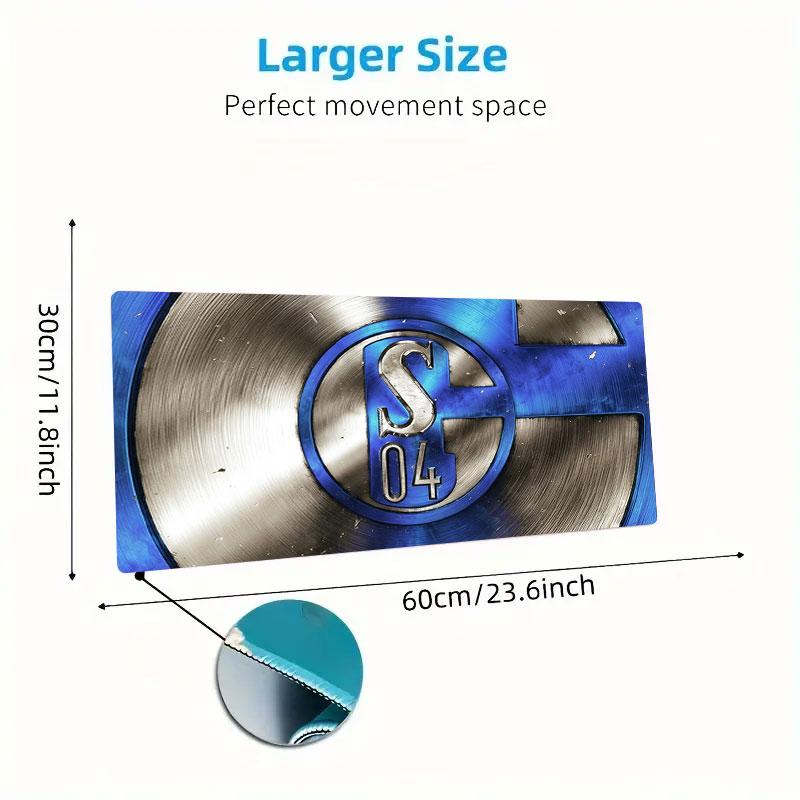 FC Schalke 04 Large Size Mouse Pad Large Gaming Table Cushion Non-slip Laptop Tablet Big Mousepad XXL Mat Mini PC Playmat With Lock Edge