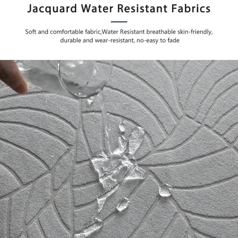 כיסויי ספה עמידים למים 1/2/3/4 מושבים Jacquard כיסוי כורסת כורסת לסלון כיסוי כיסוי אלסטי פינתי בצורת L