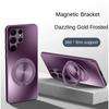 Magnetic Stand Magsafe Case for Samsung Galaxy S24 S23 S22 Ultra Plus Shockproof Hard Matte Ring Holder 360°Rotating Kickstand Protective Back Cover