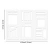 Flexible Record Template with Dot Grid 3-Pack Stencils Drafting Tools Handmade Stencil Set for Boxes Lines & Daily Planning