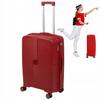 Medium Red Women' Travel Suitcase Hard PP 68*45*27 On 4 Wheels