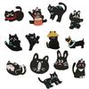13 Pcs Cartoon Cats Iron On Patches Animal Repair Patches Kitten Sewing On Applique Patches for Clothing Hat Backpacks