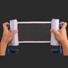 Adjustable Table Tennis Net Portable Telescopic Table Tennis Grid with Clamp Table Tennis Net Replacement for Indoor Outdoor