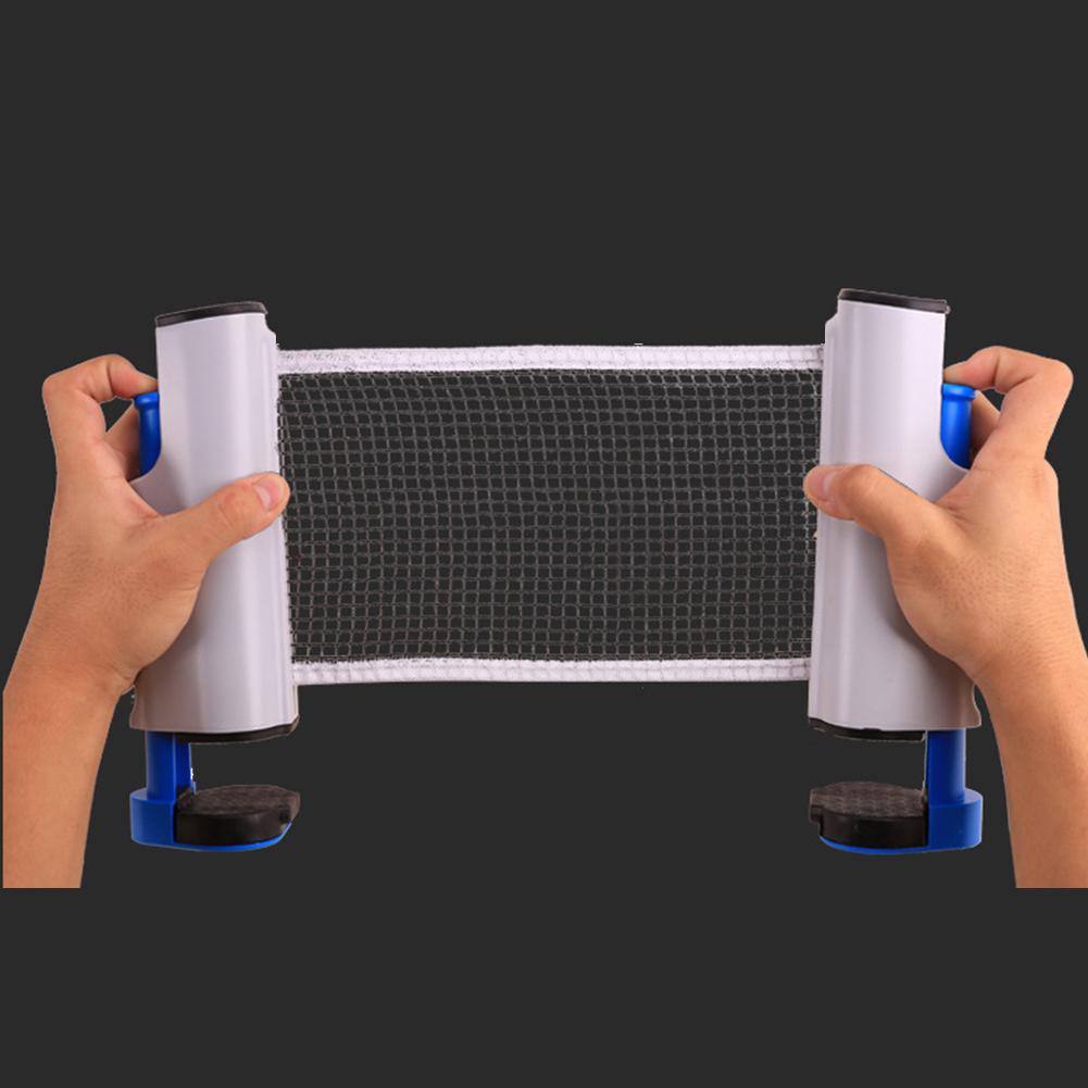 Adjustable Table Tennis Net Portable Telescopic Table Tennis Grid with Clamp Table Tennis Net Replacement for Indoor Outdoor