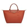 Zipper Closure Snap Foldable Nylon Tote Bag Women Tote Bags Red 1623919404