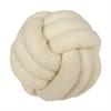 Nordic Latest Style Hand Woven Lamb Wool Round Pillow Braided Household Decor Sofa Backrest Cushion Cozy Living Room Bedroom