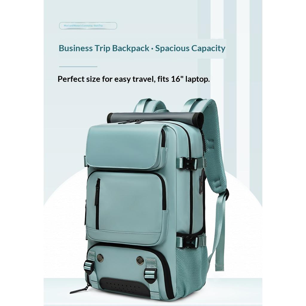 Unisex Ultra Light Large Capacity Travel Backpack, Multifunctional Luggage Bag With Hand & Crossbody Strap For Women Travel And Men Business Trips