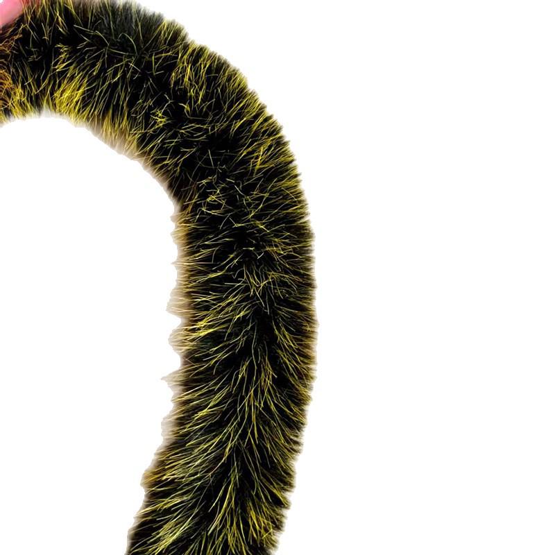 Plush Fox Fur Hanfu Cloak Trim - New Year Decorative Accessory