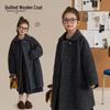 Chenchen Mama Girls' Fairy Tale Winter Wool Blend Mid-Length Coat 9069D