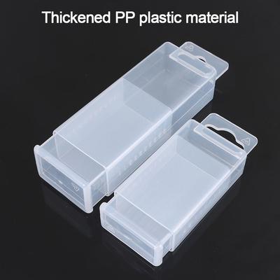 3 szt./zestaw Pudełko na narzędzia wiertarskie z regulacją wysokości Plastikowe przezroczyste pudełka na wiertła skręcane Teleskopowe prostokątne pudełko do przechowywania części