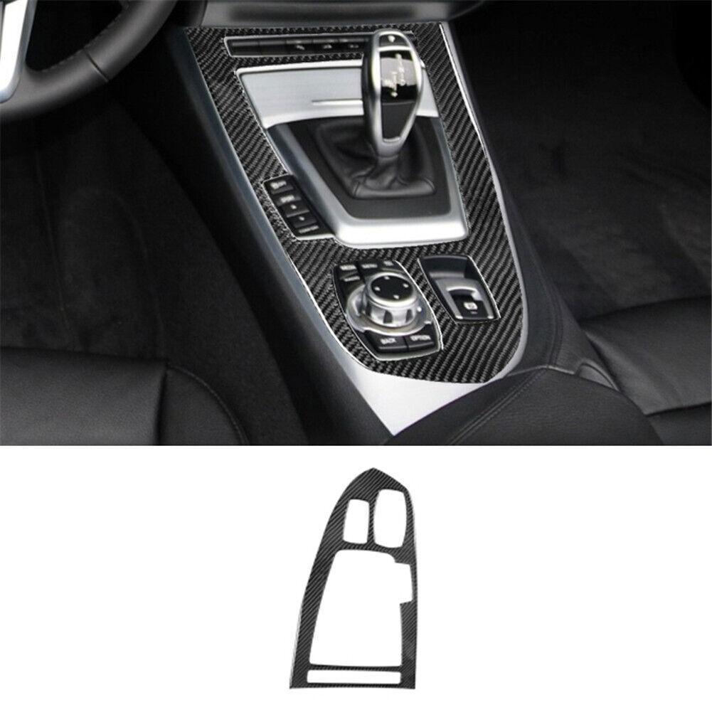 For BMW Z4 E89 2009-2016 Carbon Fiber Interior Gear Shift Frame Cover Trim 1pcs