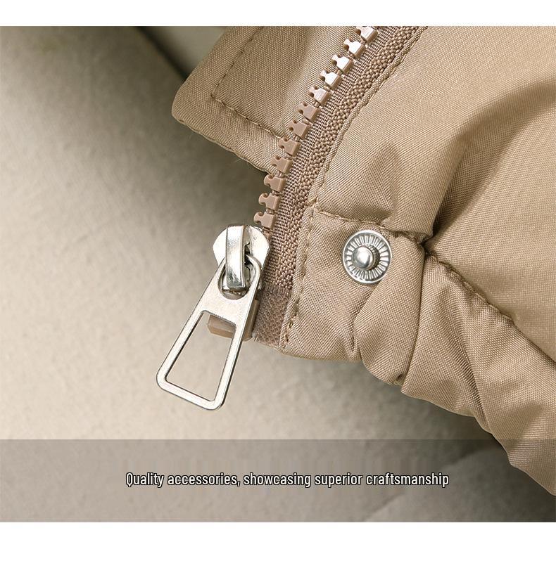 Women's Hooded Down Jacket - Short, Thickened, Trendy Korean Style for Petite Winter 2026